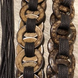 EUC Faux Tortoise Shell Reversible Belt